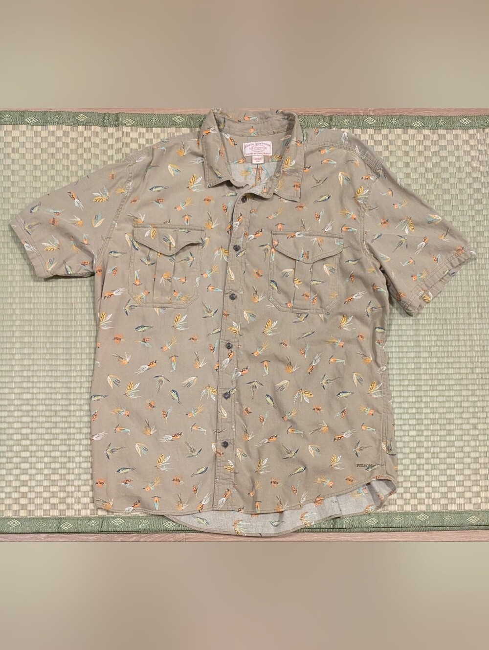 Filson Alaskan Guide Lightweight Shirt in Lures Olive Men's Size 2XL